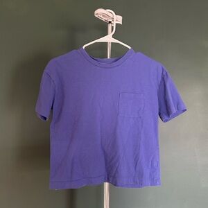 Classic Purple Pocket Tee - Kids' Short Sleeve Shirt